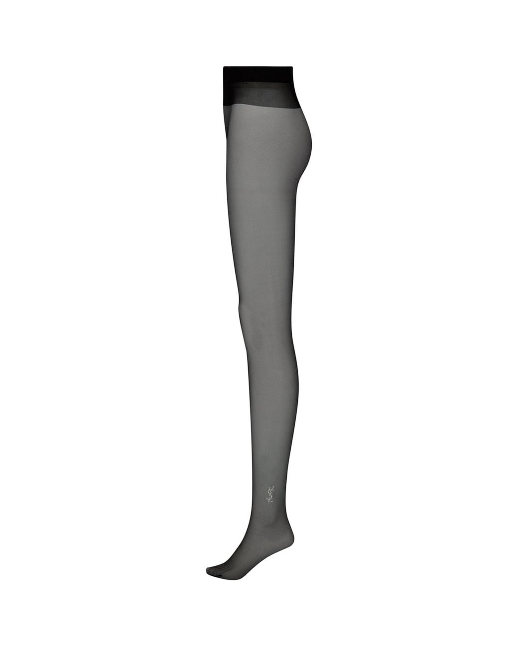 Saint Laurent Gray Sheer Cassandre Tights