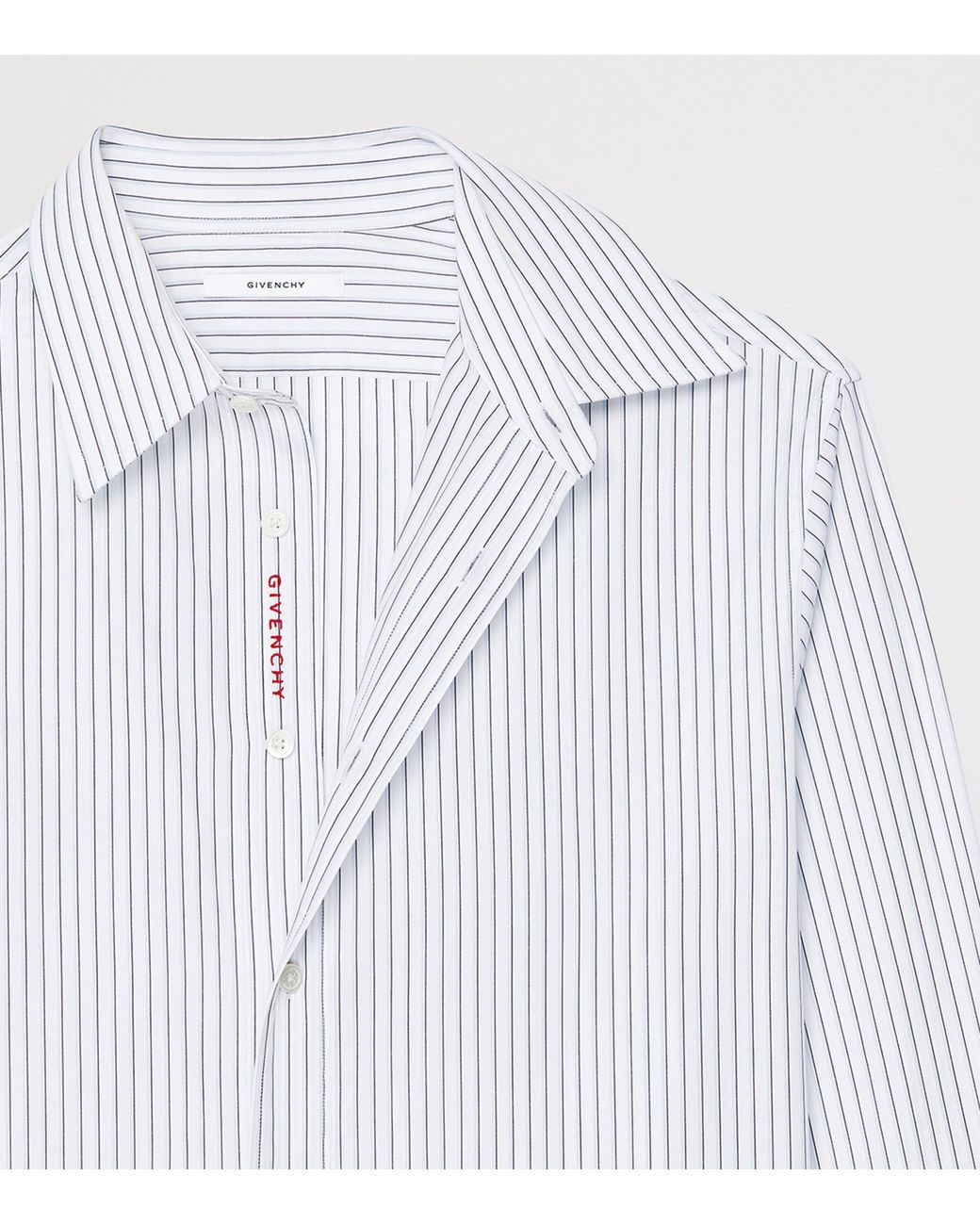 Givenchy White Cotton Stripe Shirt for men