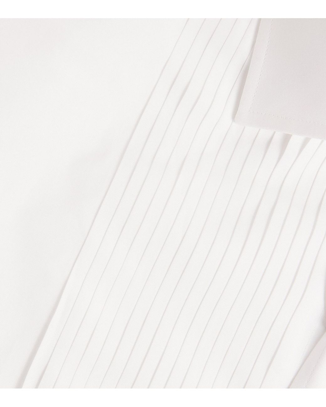 Ralph Lauren White Cotton Tuxedo Dress Shirt for men