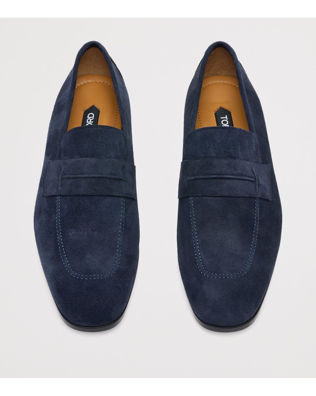 Tom Ford Blue Suede Loafers for men