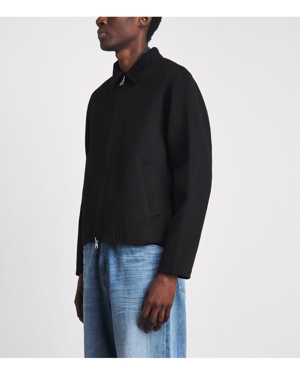 NN07 Black Wool-Blend Arlo Jacket for men