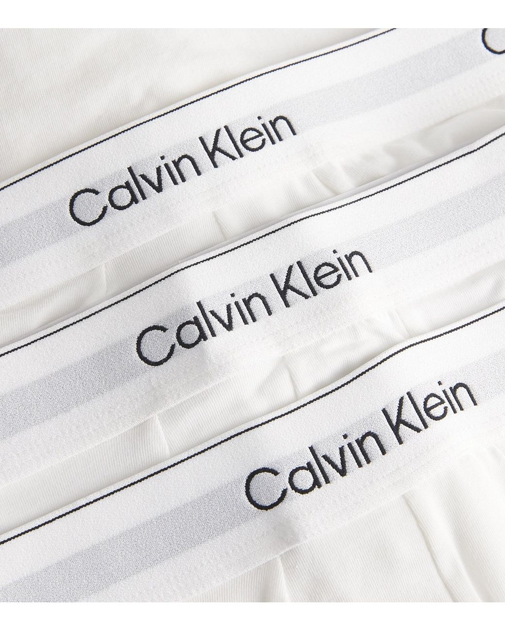 Calvin Klein White Cotton Stretch Icon Hip Briefs for men