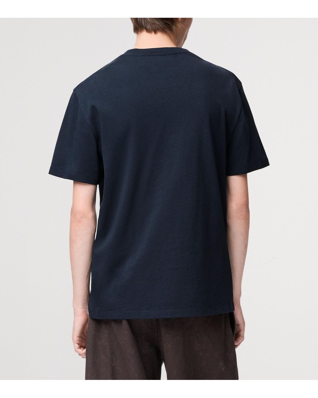 Loewe Blue Cotton Pocket Logo T-Shirt for men
