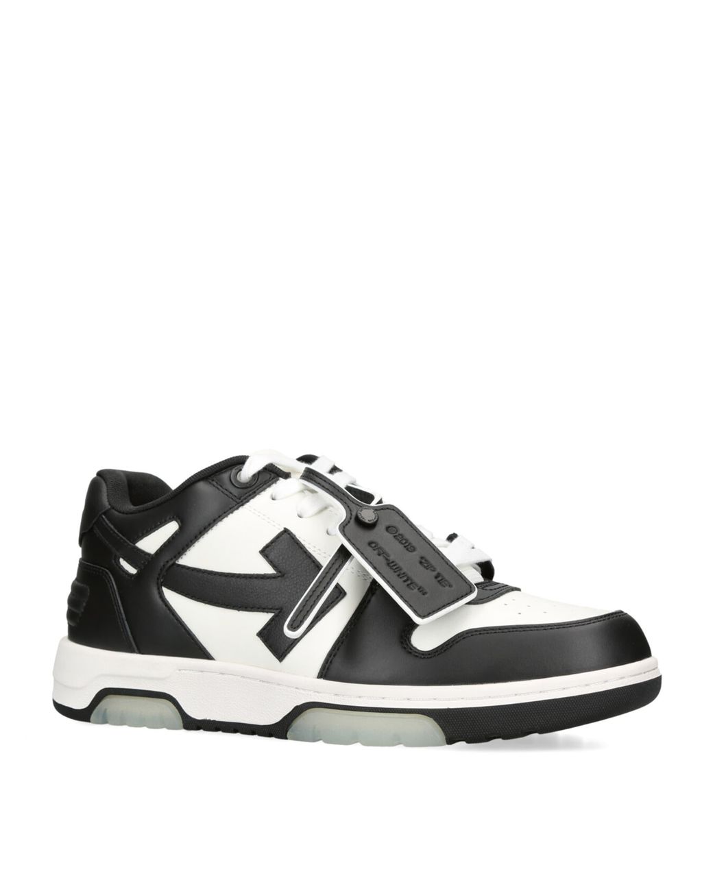 Off-White c/o Virgil Abloh Black Leather Out Of Office Sneakers for men
