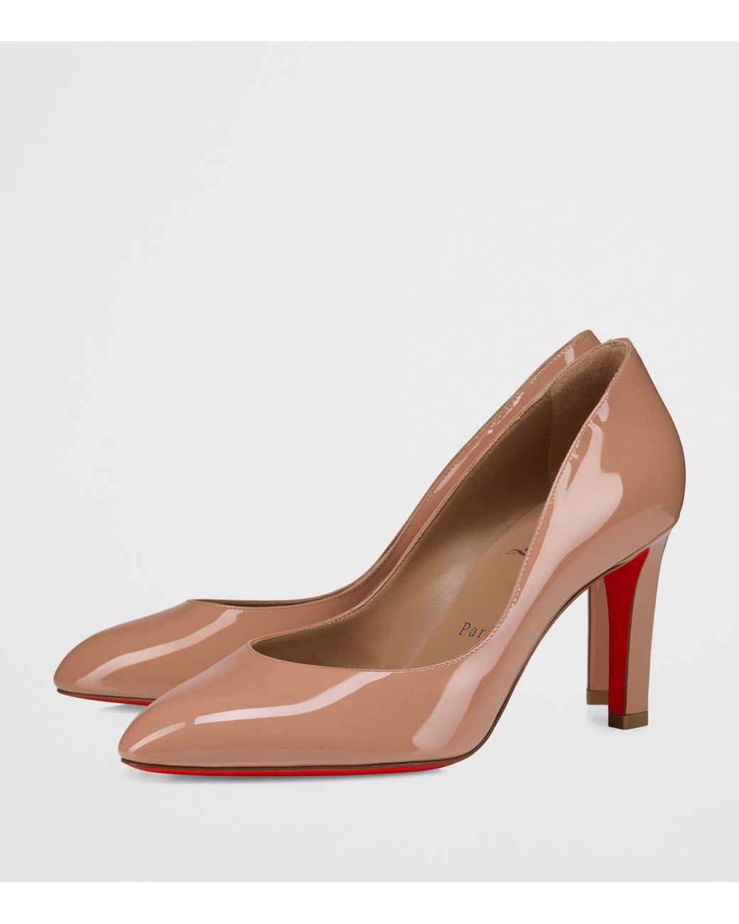 Christian Louboutin Brown Fannylove Leather Pumps 85