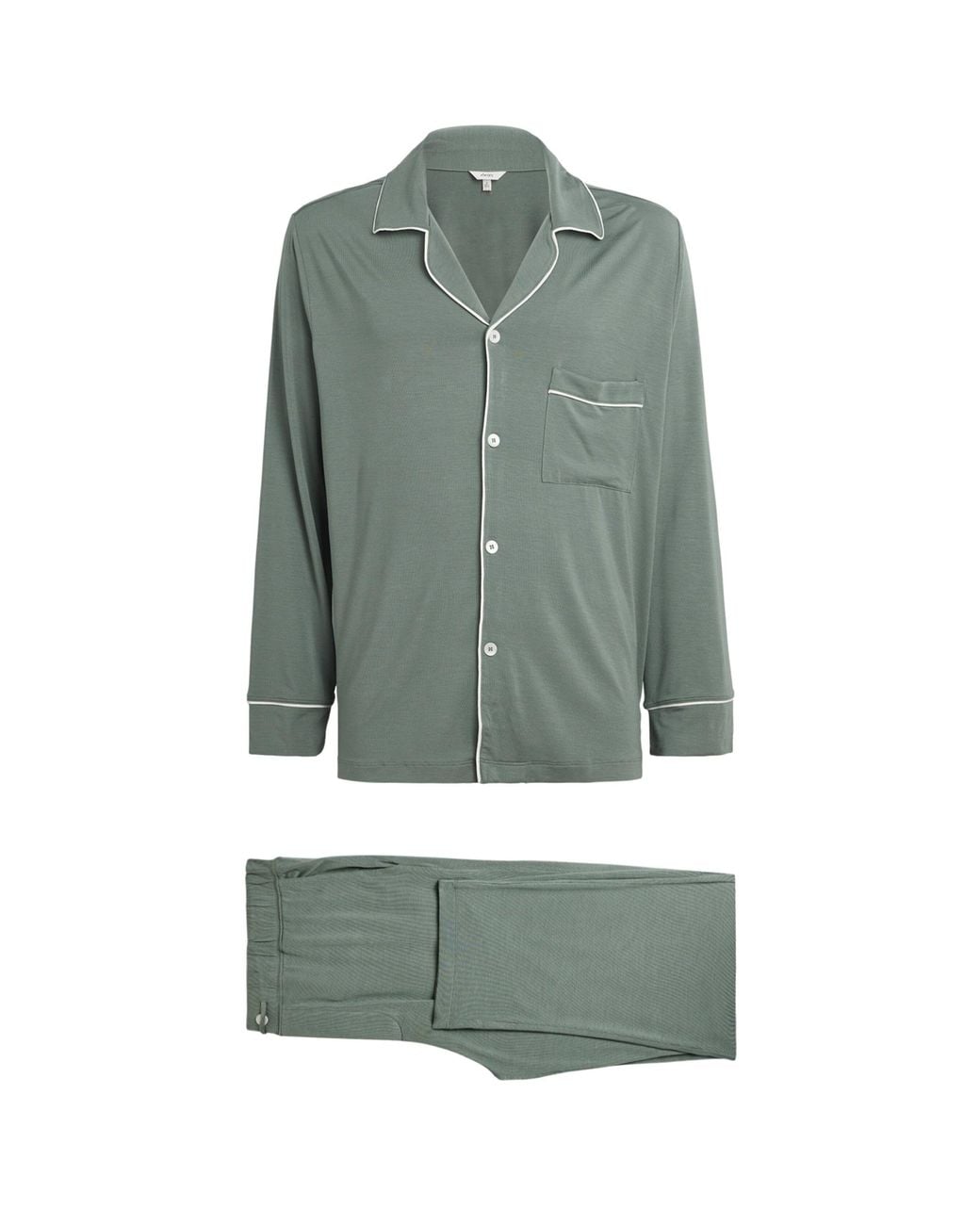 Eberjey Green Modal William Long Pyjama Set for men
