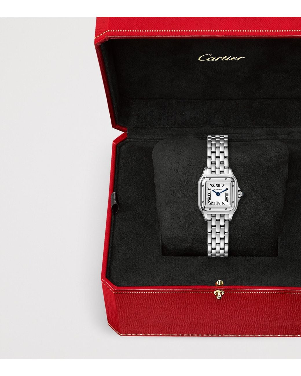 Cartier White Mini Steel Panthère De Watch