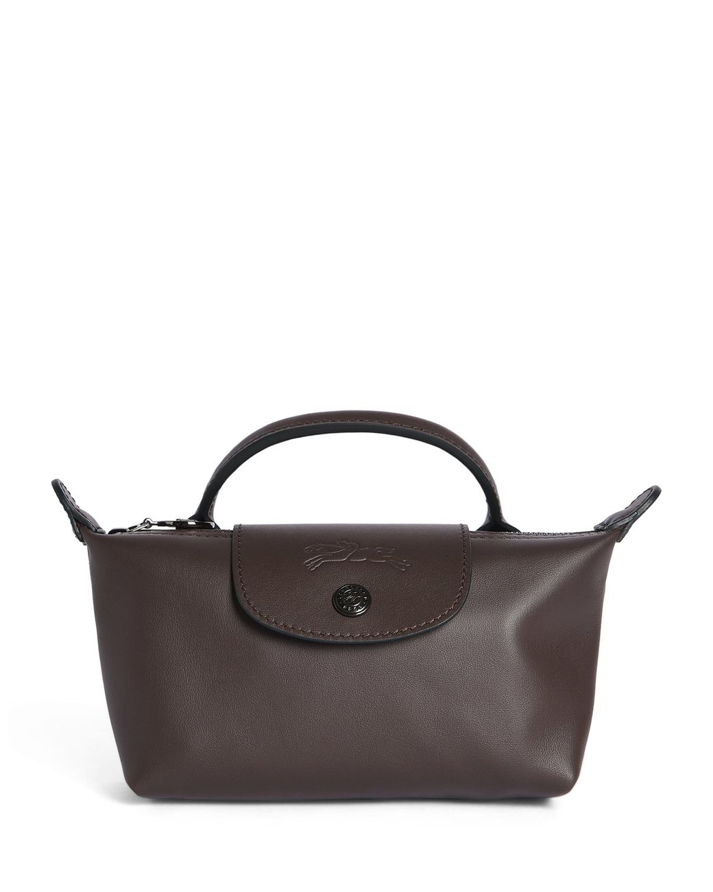 Longchamp Brown Extra-Small Leather Le Pliage Xtra Pouch