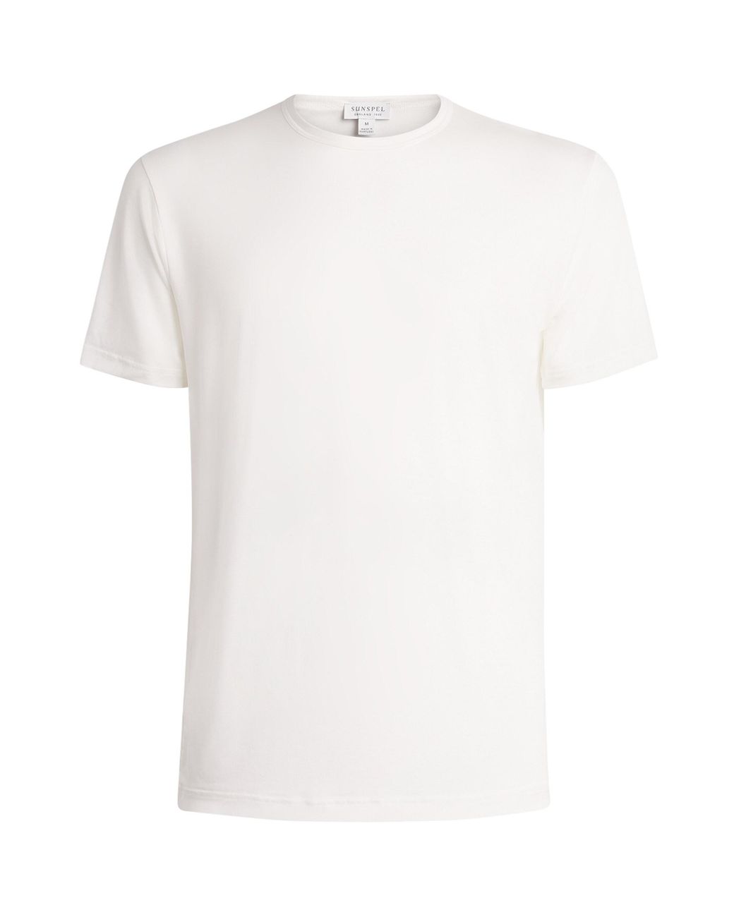 Sunspel White Tencel Stretch T-Shirt for men