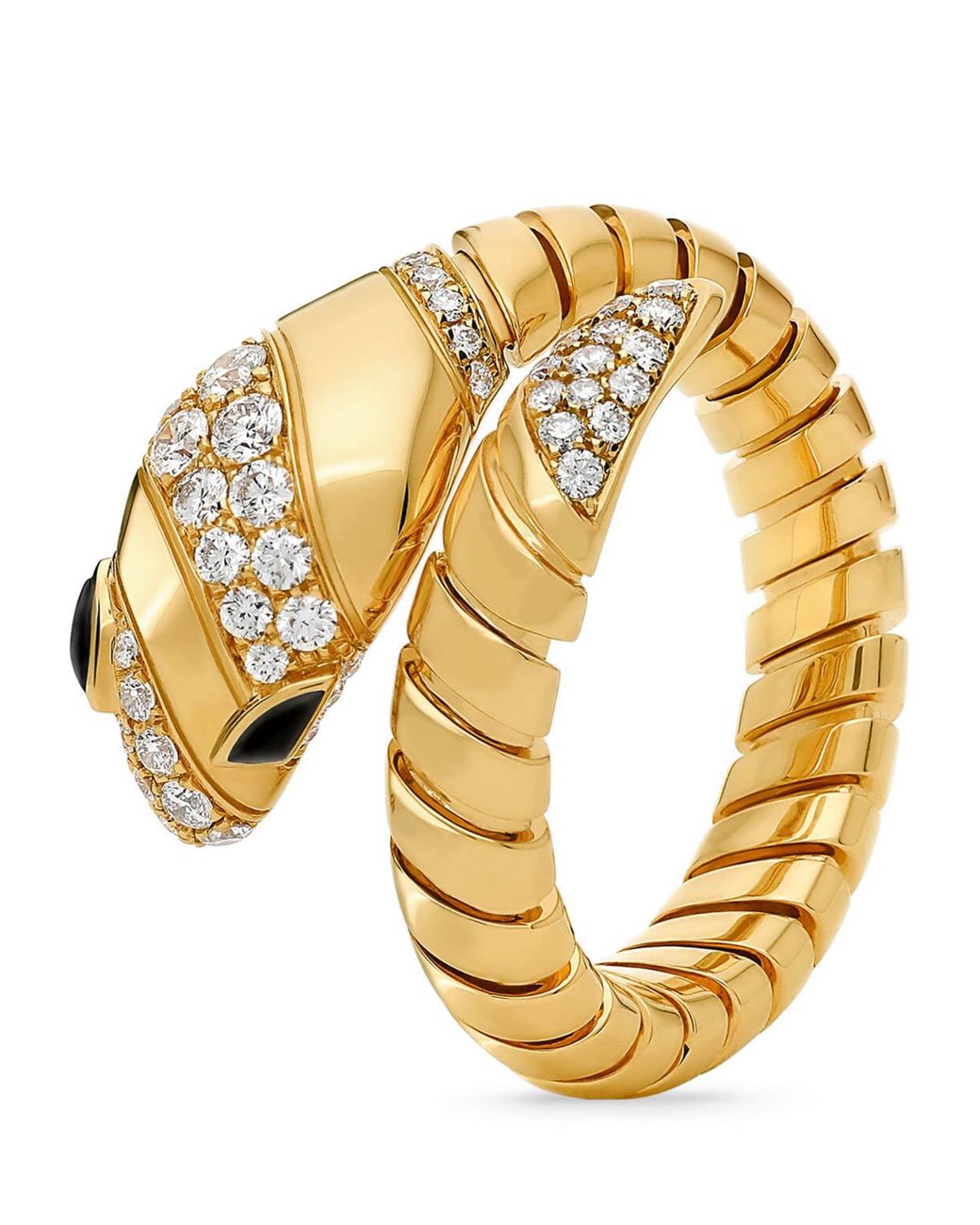 BVLGARI Metallic And Diamond Serpenti Ring