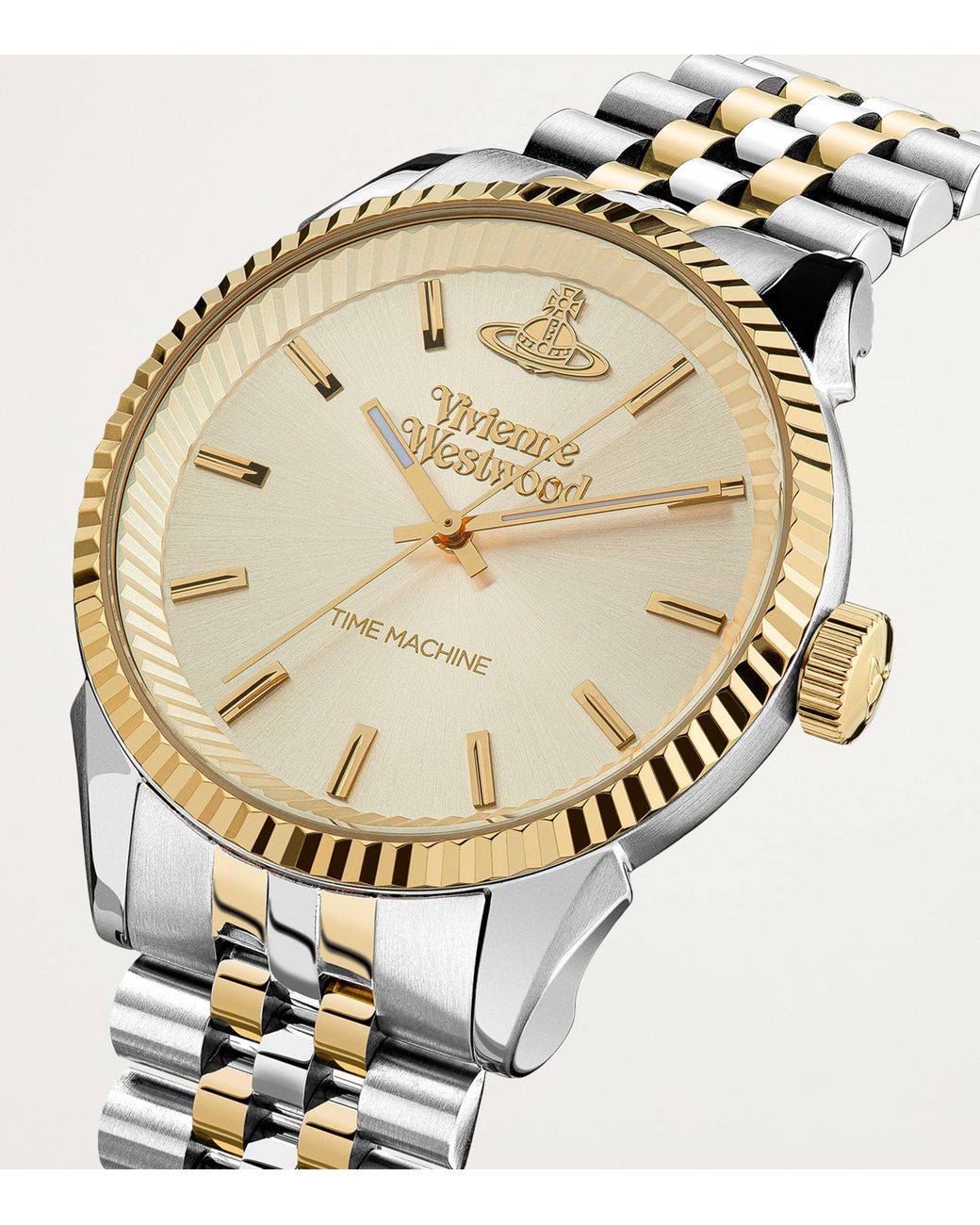 Vivienne Westwood Metallic Stainless Steel Seymour Homme Watch for men