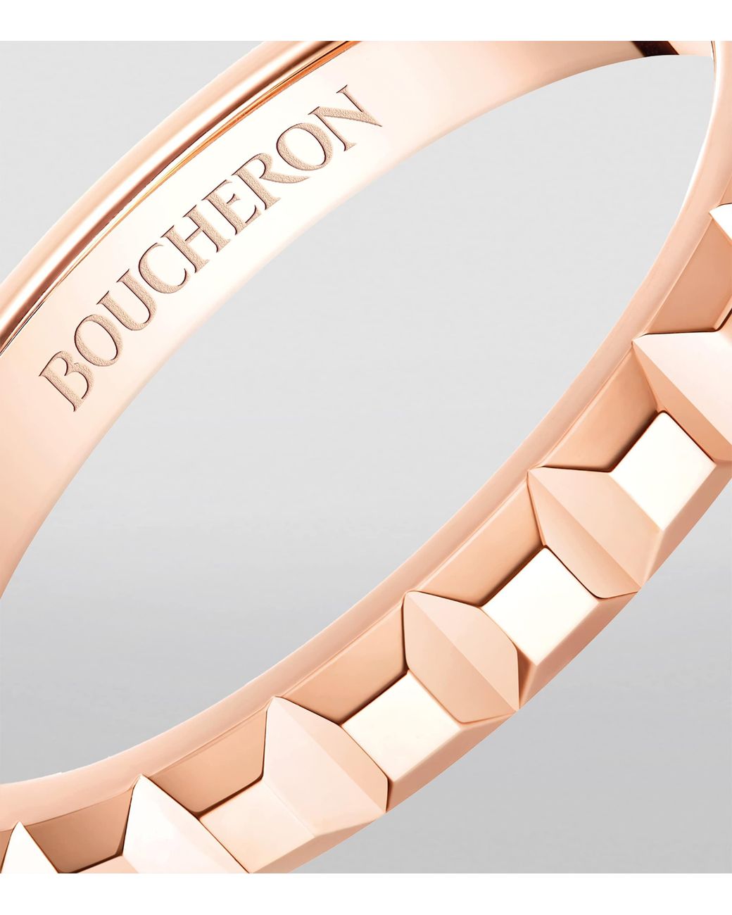Boucheron Brown Rose Quatre Clou De Paris Wedding Band