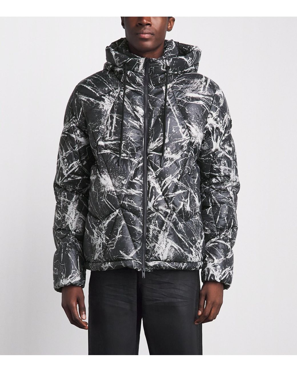 Moose Knuckles Gray Down Iceberg Quilted Jacket for men