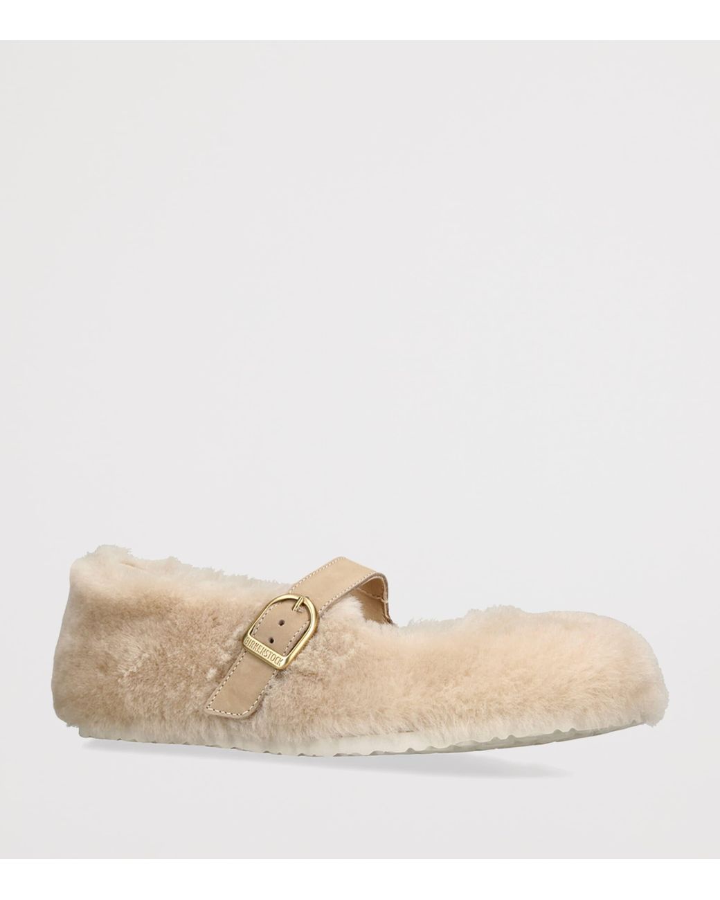 Birkenstock Natural Shearling Santa Clarita Ballet Flats