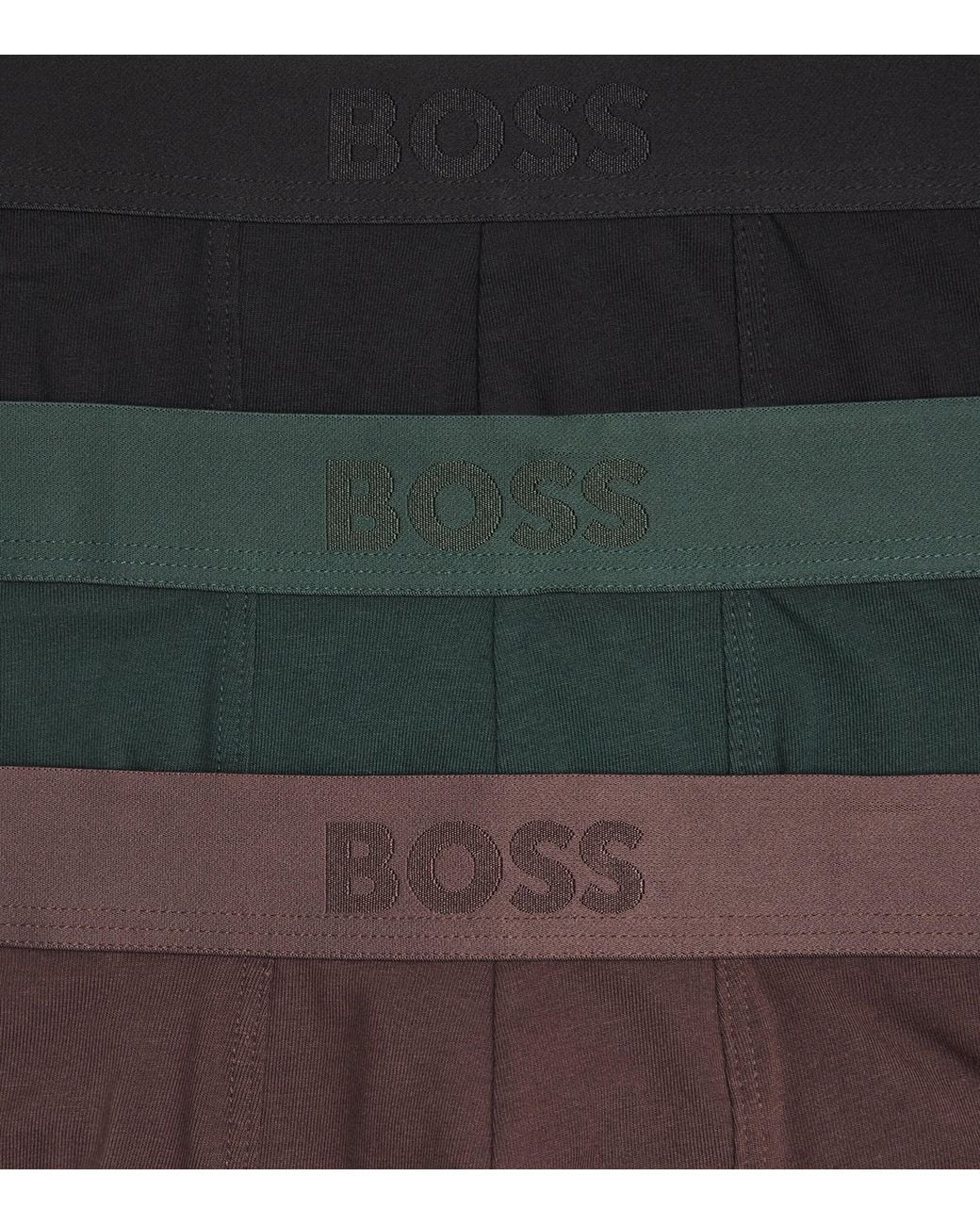 Boss Black Stretch-Organic Cotton Trunks for men