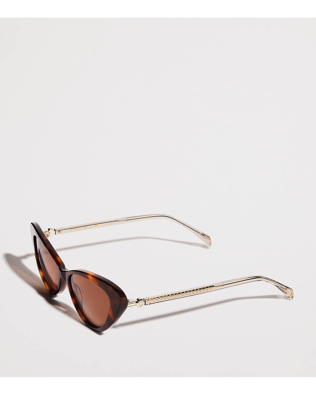 Maje Brown Acetate Cat Eye Sunglasses