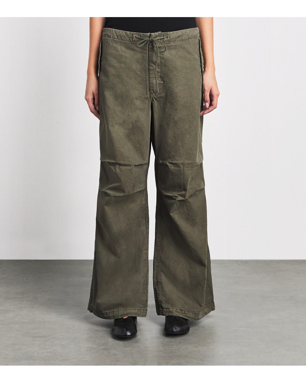 Re/done Green Cotton-Blend Outer Cargo Trousers
