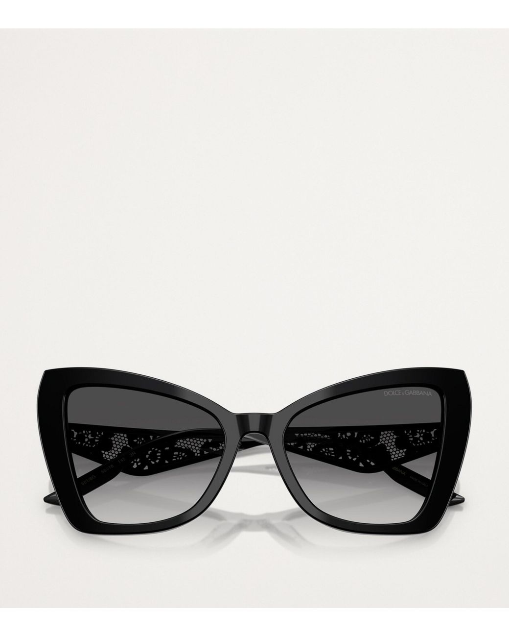 Dolce & Gabbana Black Acetate Gradient Sunglasses
