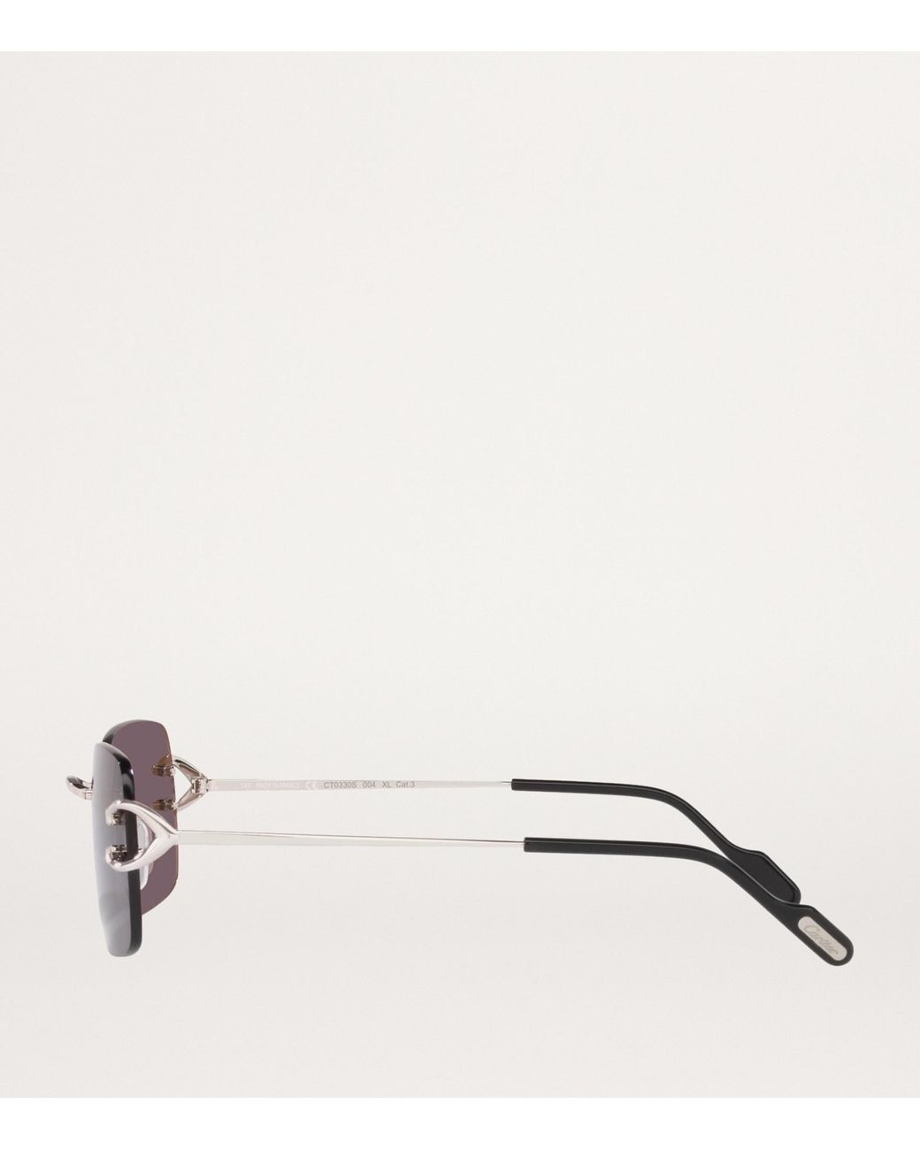 Cartier Gray Rectangular Sunglasses for men