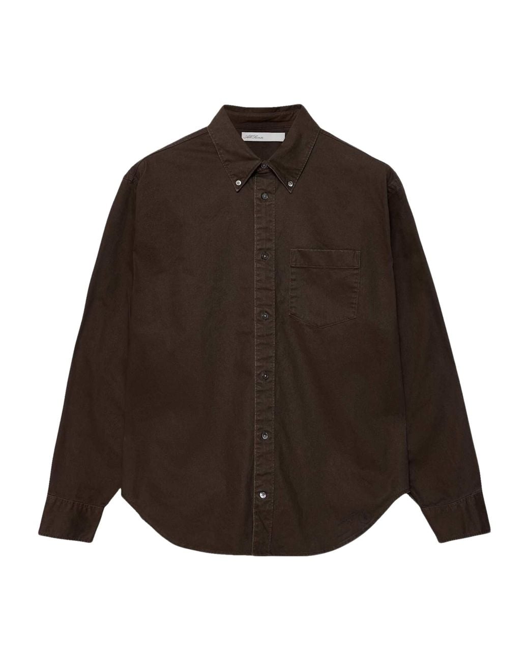 AllSaints Brown Organic Cotton Stow Oversized Shirt for men