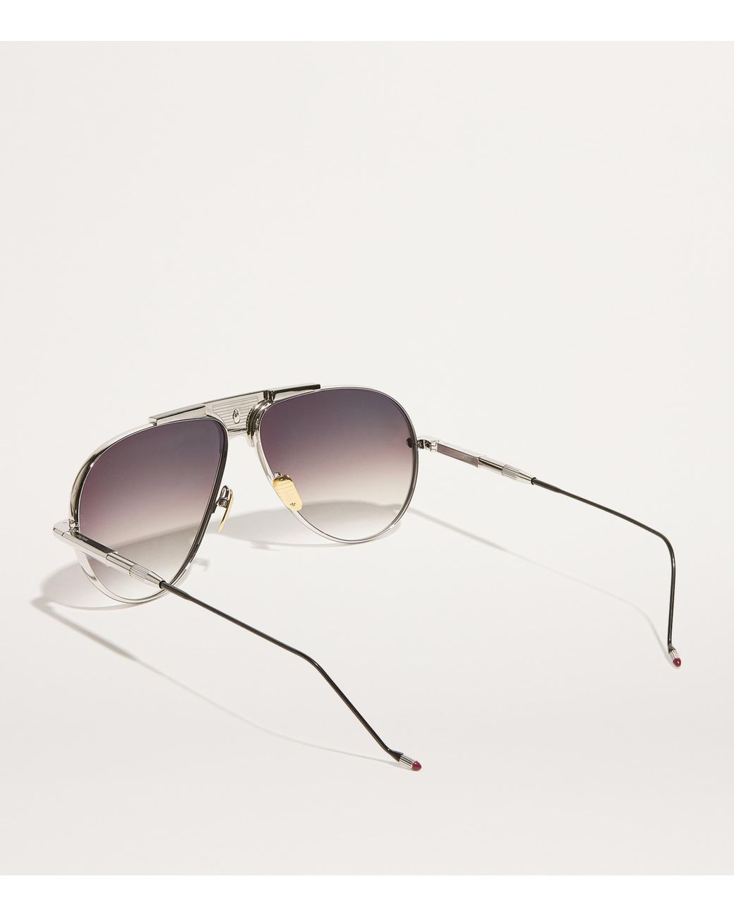 Jacques Marie Mage Brown Daido Aviator Sunglasses for men