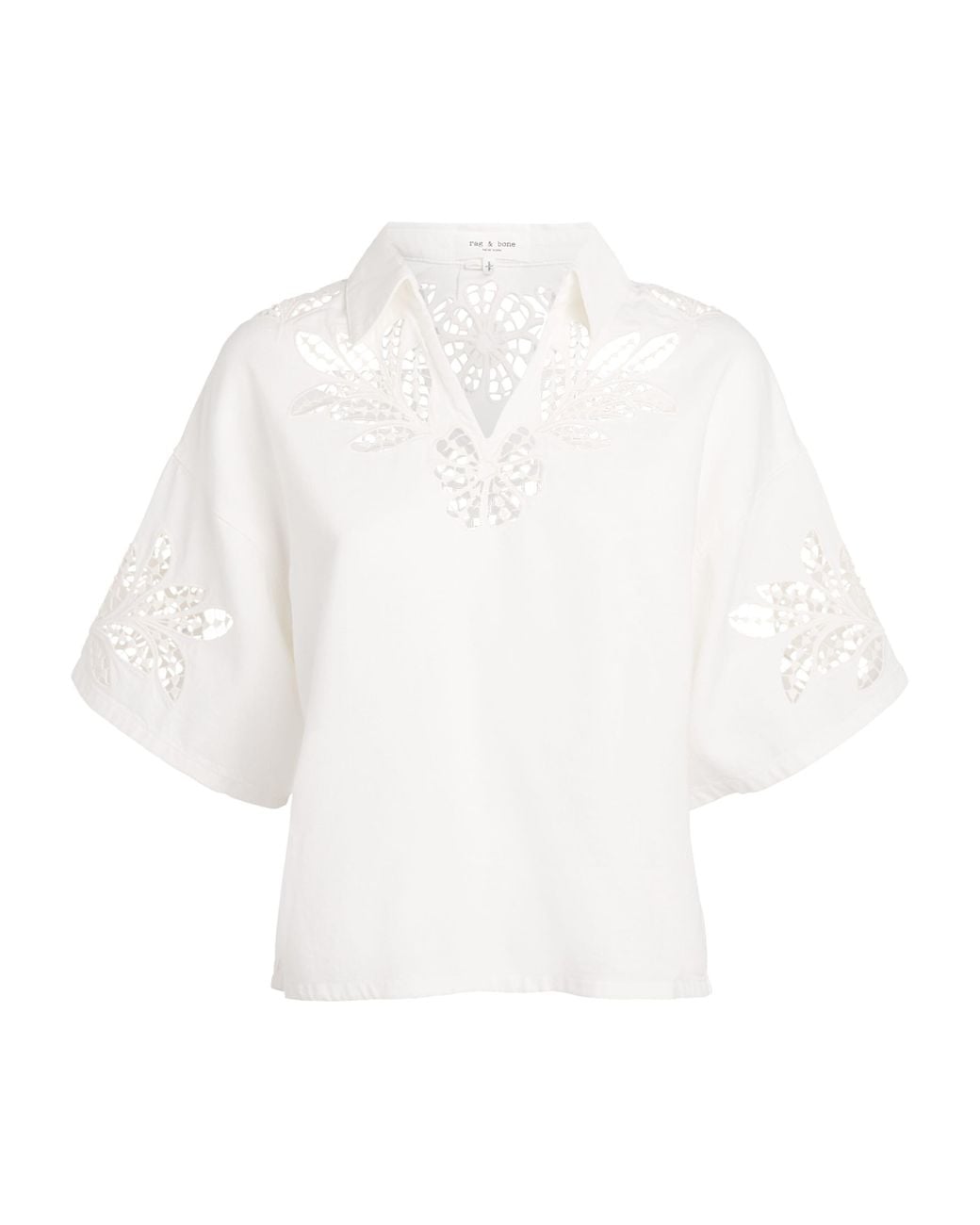 Rag & Bone White Lucy Denim Shirt