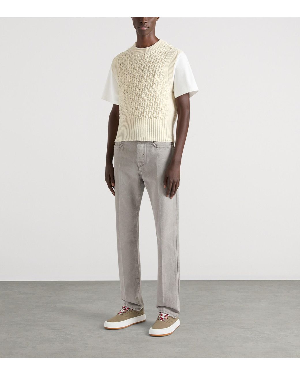 Givenchy Gray Straight Jeans for men