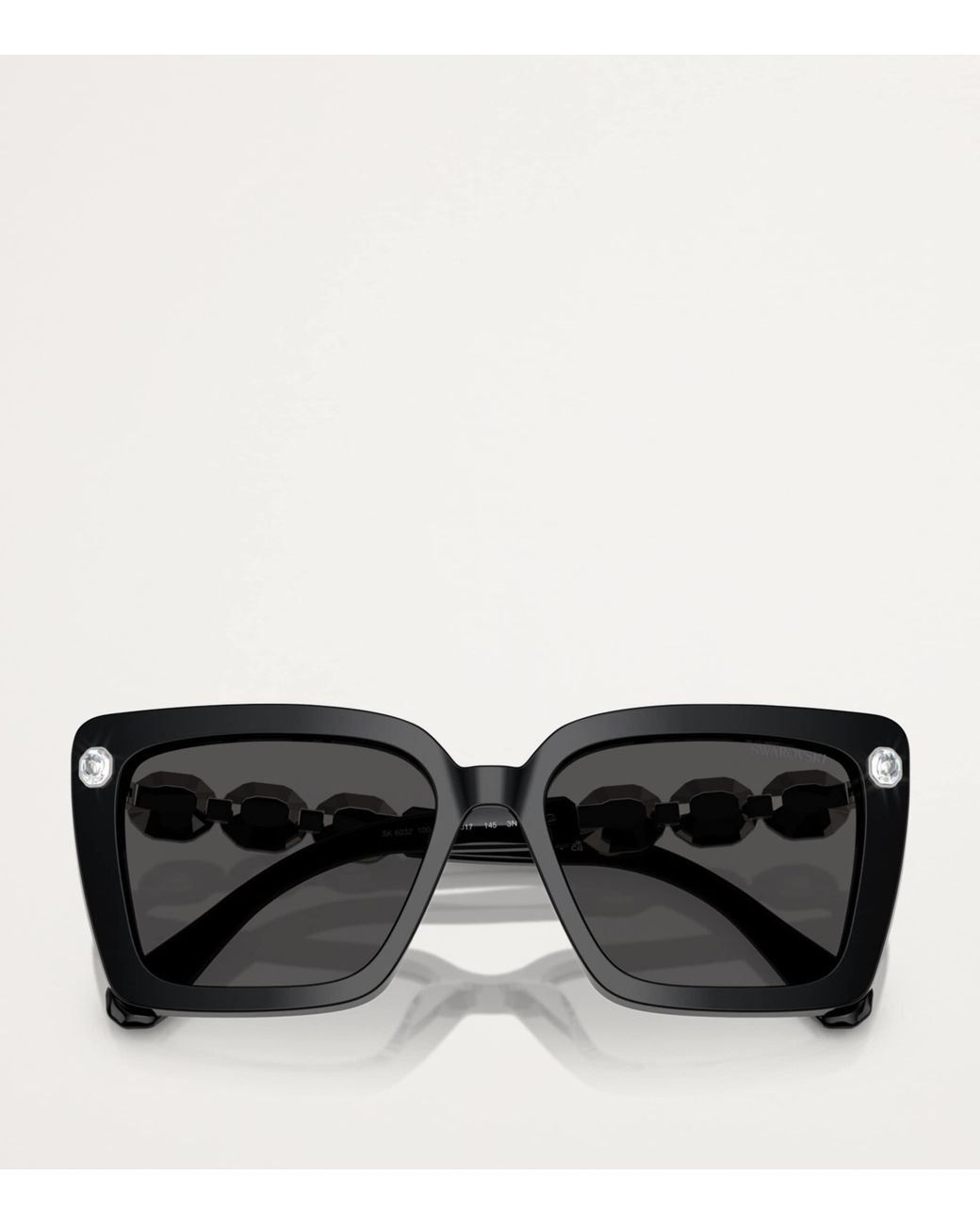 Swarovski Black Acetate Sk6032 Sunglasses