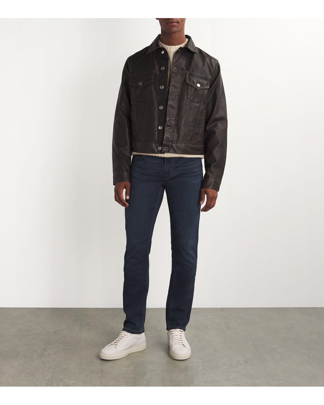 PAIGE Blue Federal Slim-Straight Jeans for men