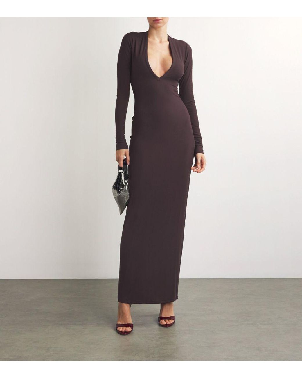 long sleeve long slip dress skims SKIMS Long Sleeve Slip Dress