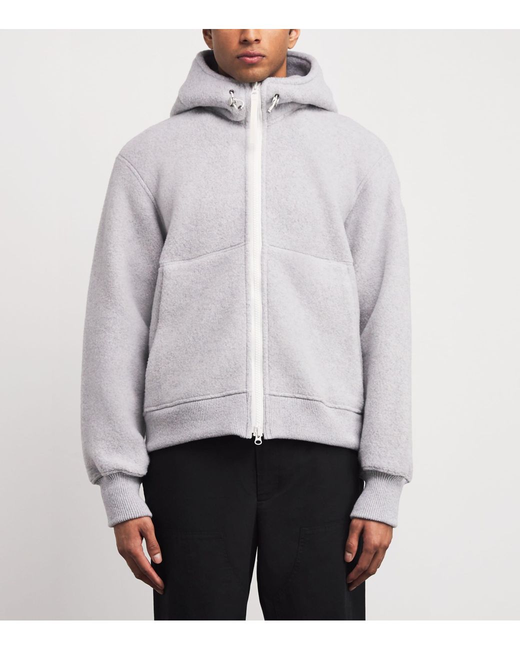 Canada Goose Gray Wool-Blend Chilliwack Zip-Up Hoodie for men