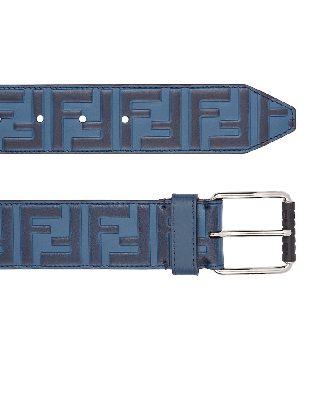 Fendi Blue Leather Belt for men