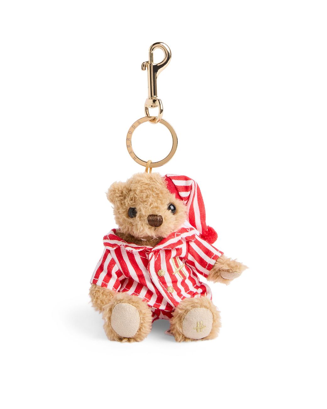 Harrods Red Christmas Pyjama Henry Bear Keyring