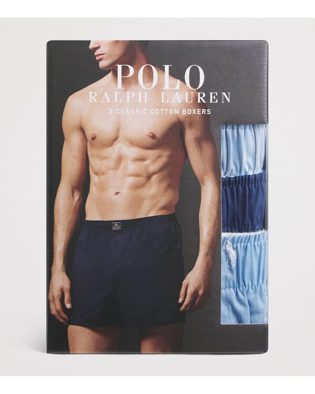 Polo Ralph Lauren Blue Cotton Classic Boxer Shorts for men
