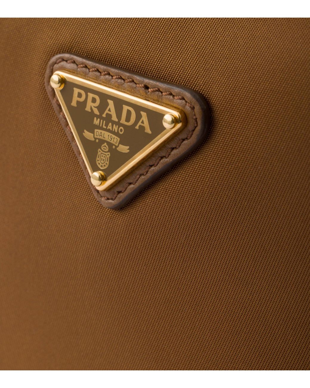 Prada Brown Mini Re-Nylon Chérie Top-Handle Bag