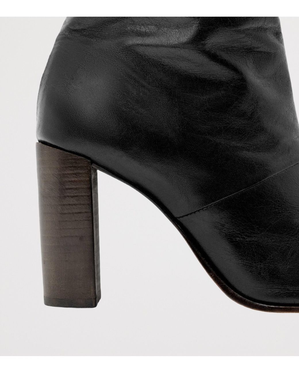 AllSaints Black Leather Marisa High Boots