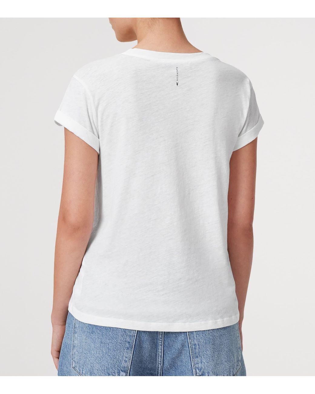 AllSaints White Organic Cotton Anna T-Shirt