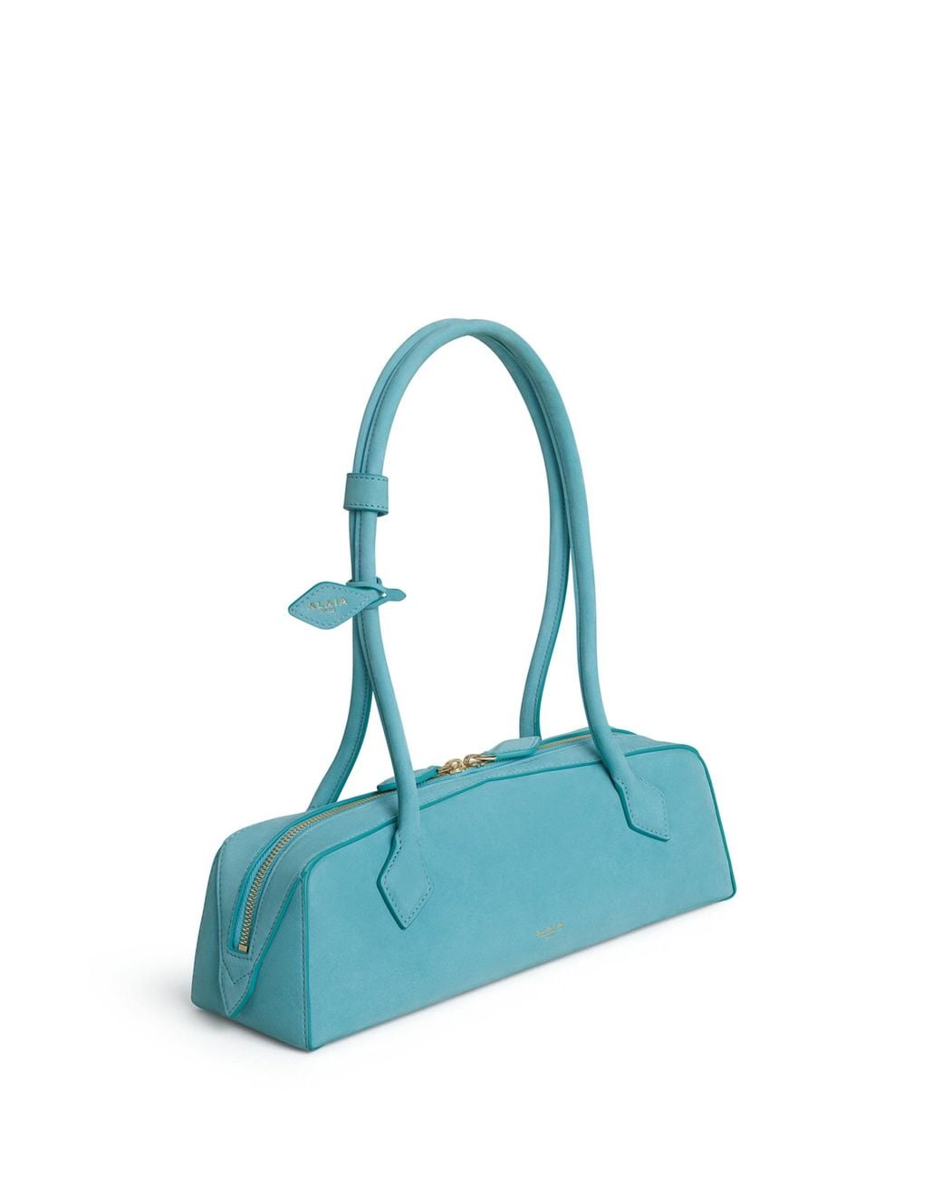 Alaïa Blue Medium Nubuck Le Teckel Shoulder Bag