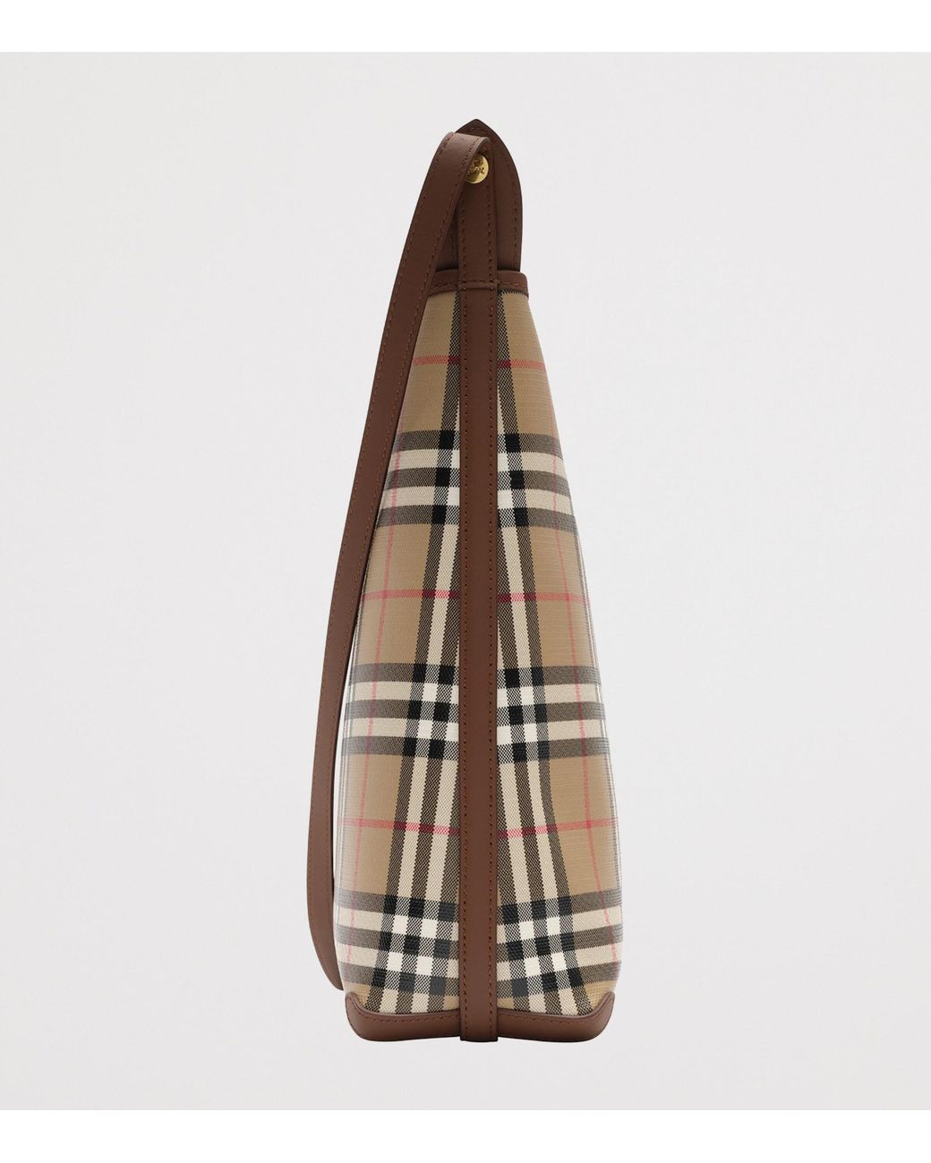 Burberry Brown Small Check Shoulder Bag