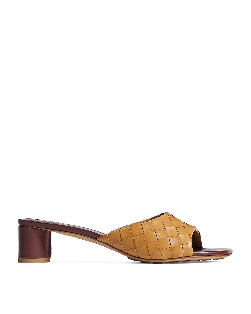 Bottega Veneta Brown Lambskin Livia Heeled Mules 40
