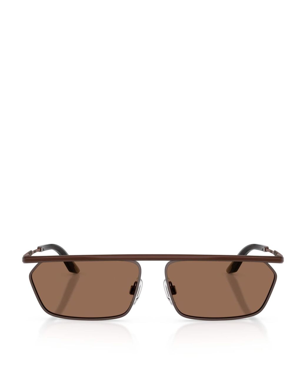 Dolce & Gabbana Brown Metal Dg2327 Classic Rectangle Sunglasses for men