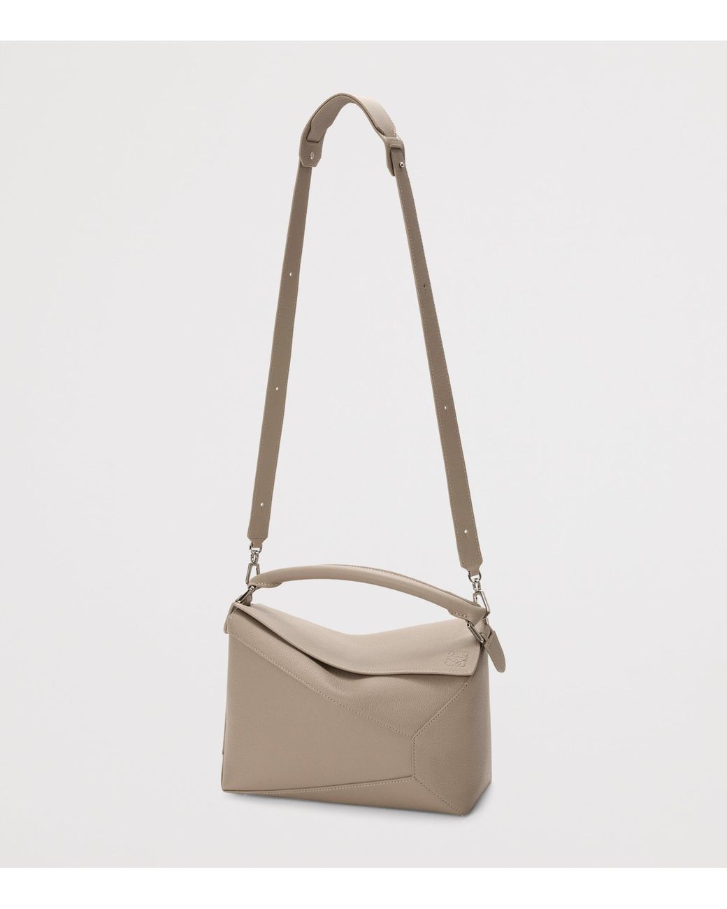 Loewe Metallic Medium Leather Puzzle Edge Top-Handle Bag