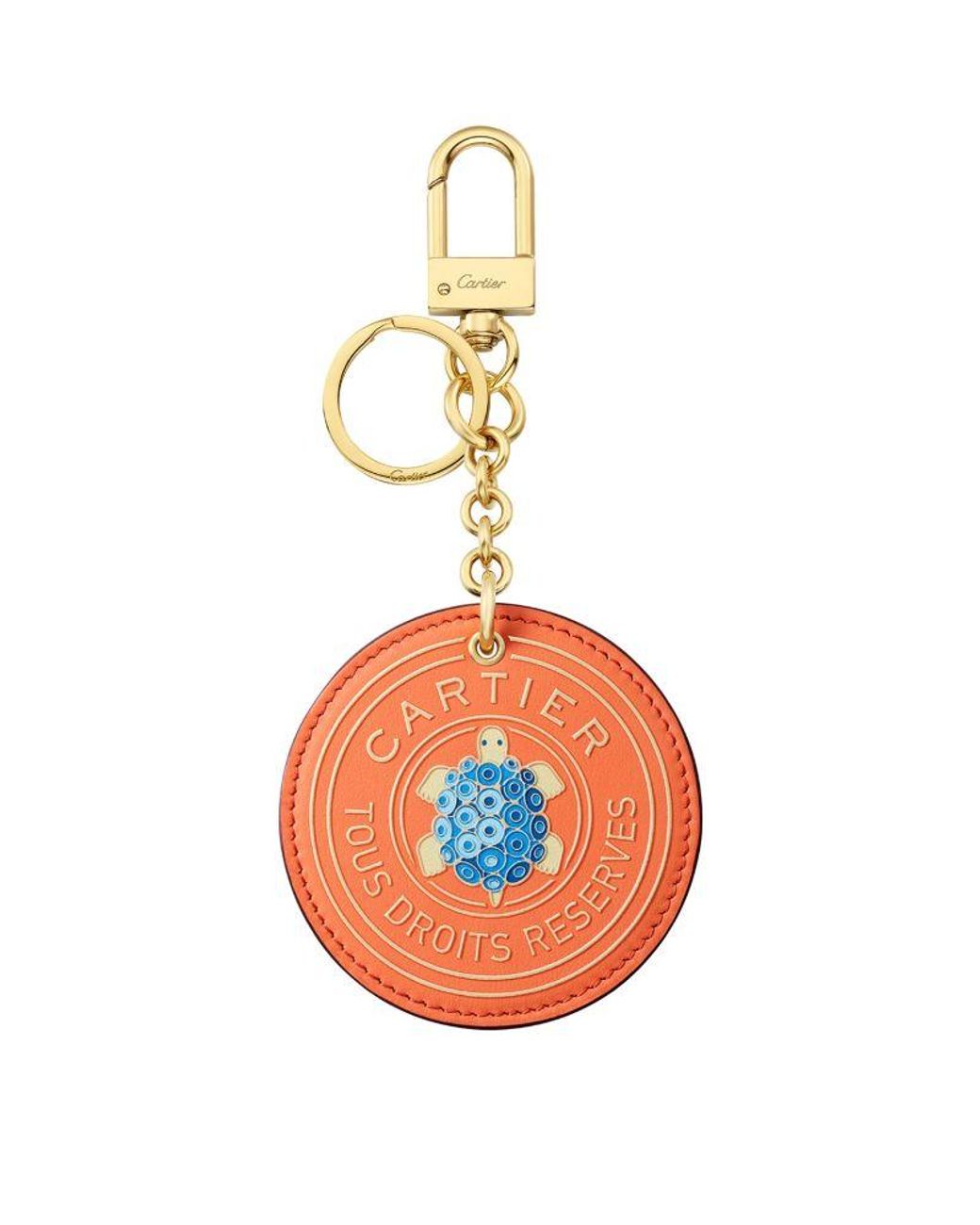 Cartier Leather Characters Keyring in Orange Lyst UK