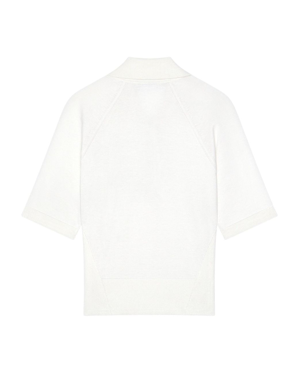 Givenchy White Cotton-Silk Polo Shirt