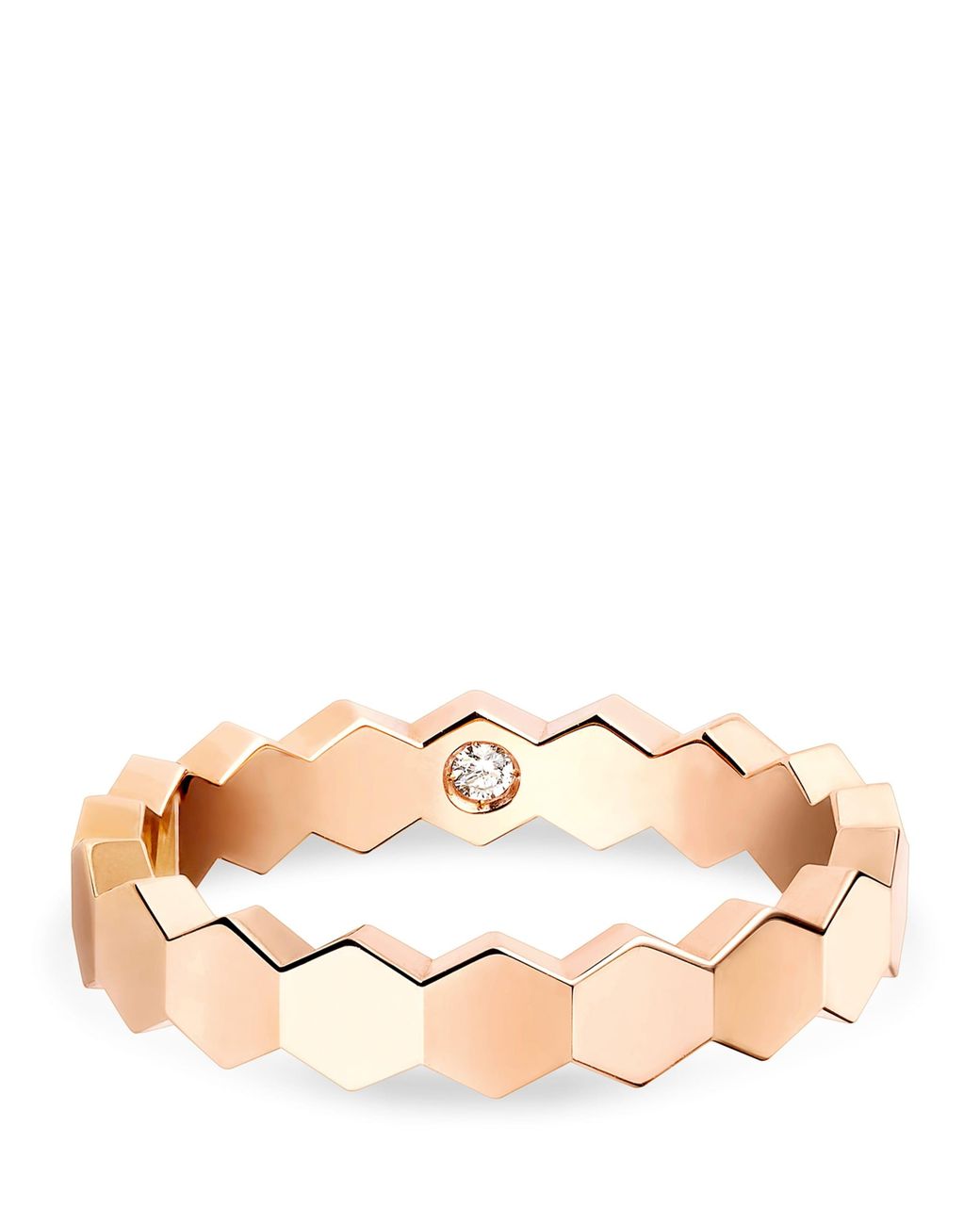 Chaumet Pink And Diamond Bee De Ring