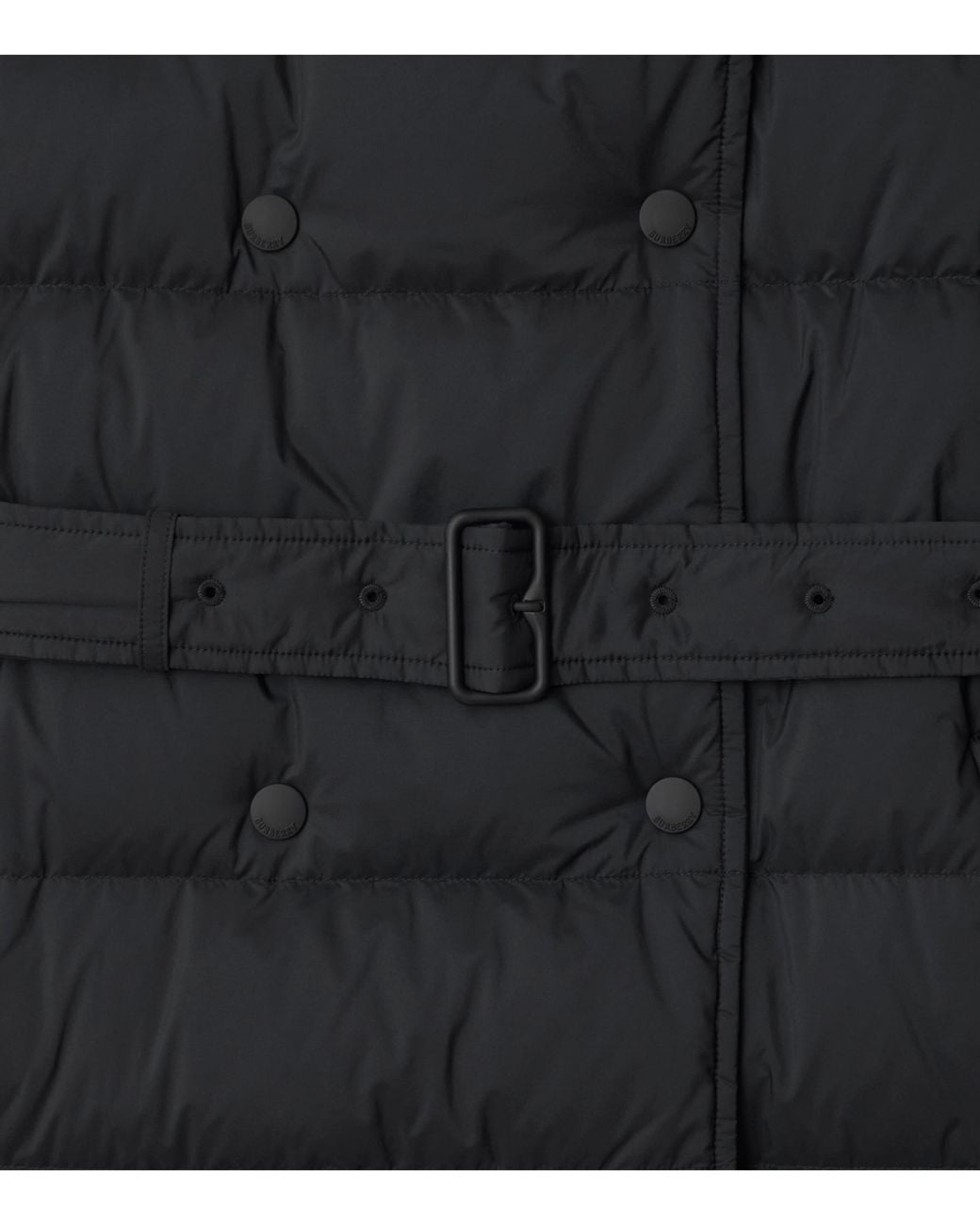 Burberry Black Hooded Puffer Coat