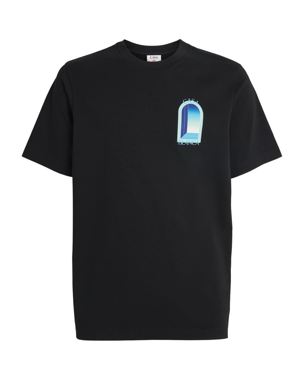 Casablanca Black Organic Cotton L'Arche T-Shirt for men