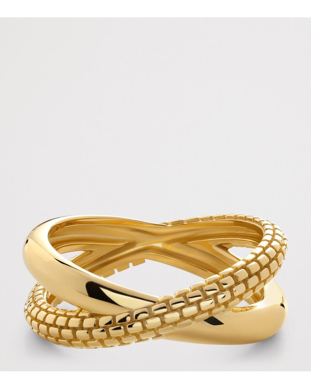 Monica Vinader Metallic Vermeil Heirloom Crossover Ring