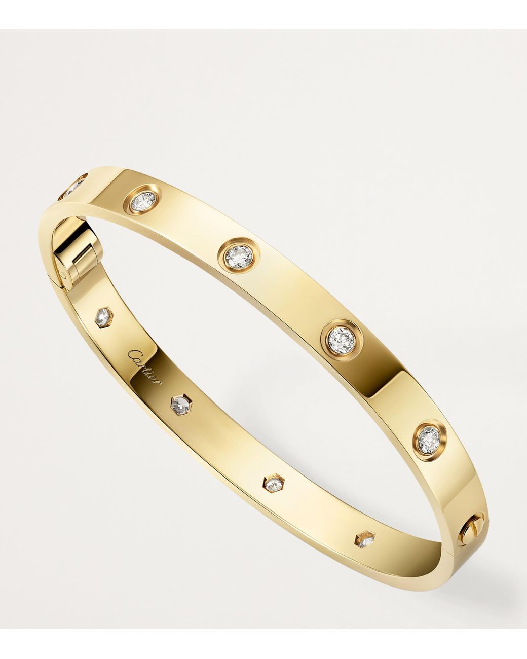 Cartier Natural And Diamond Love Bracelet