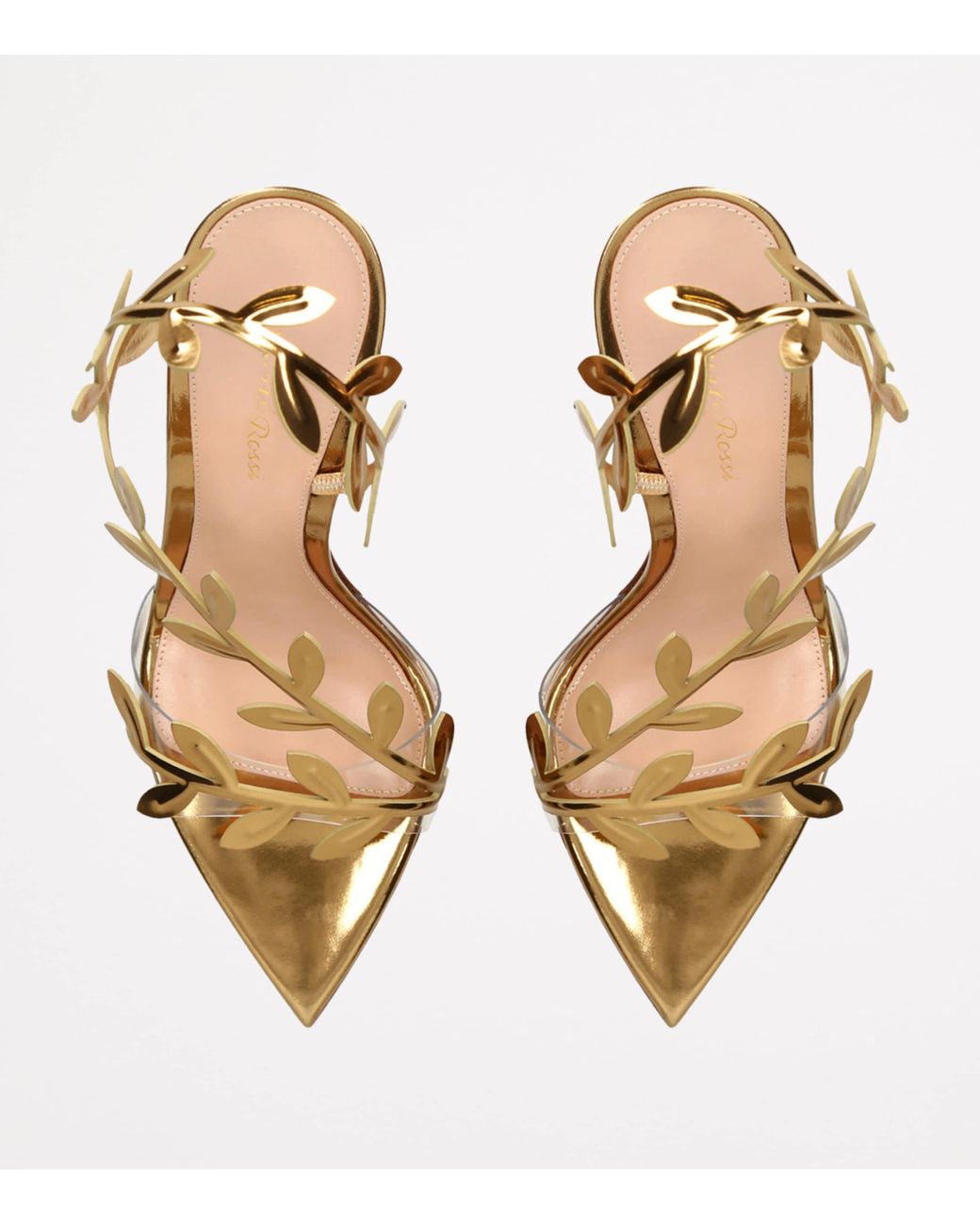 Gianvito Rossi Metallic Flavia Sandals 105